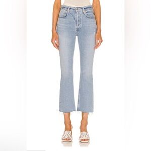 CITIZENS OF HUMANITY Isla Cropped Boot in Blue Moon